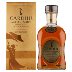 CARDHU GOLD RESERVE WHISKY CL 70 CON BICC.